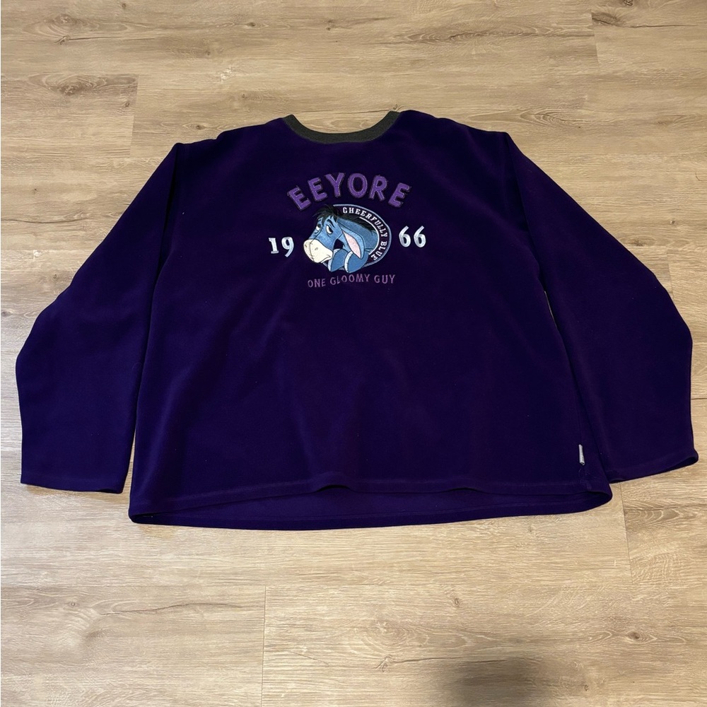 Disney Store Exclusive Eeyore Purple Crewneck Sweater